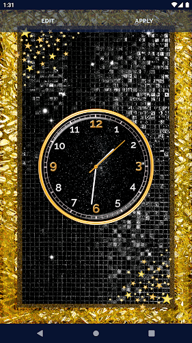 Black HD Clocks Live Wallpaper screenshot 3