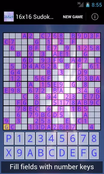 16x16 Sudoku Challenge HD screenshot 1