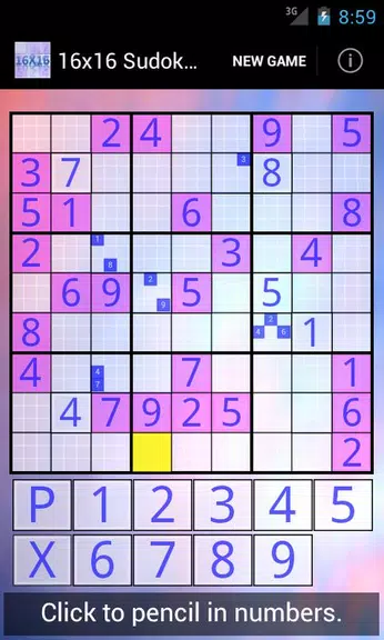 16x16 Sudoku Challenge HD screenshot 2