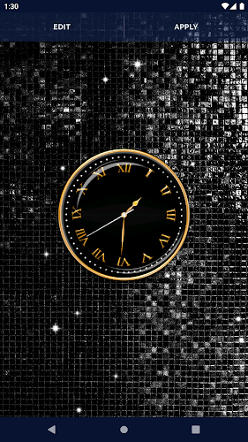 Black HD Clocks Live Wallpaper screenshot 4