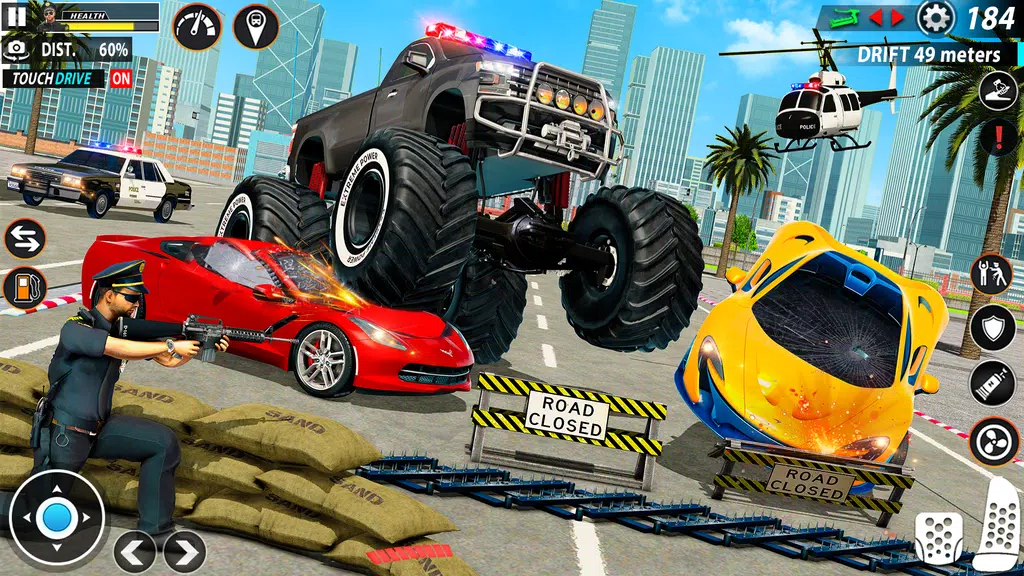 Police Monster Truck Car Games screenshot 3