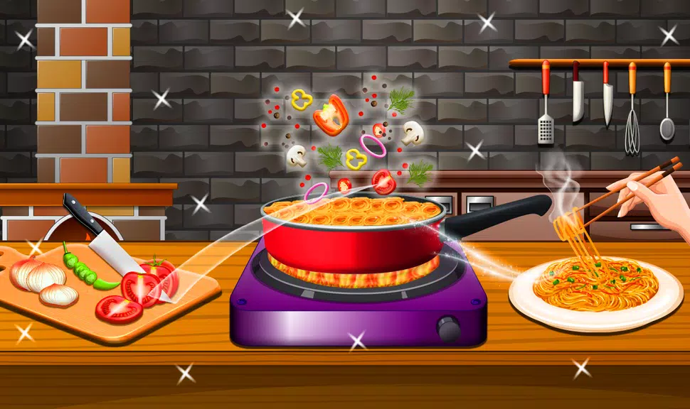 Crispy Noodles Cooking Game screenshot 2