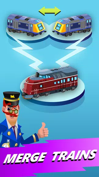 Train Merger Idle Train Tycoon screenshot 1