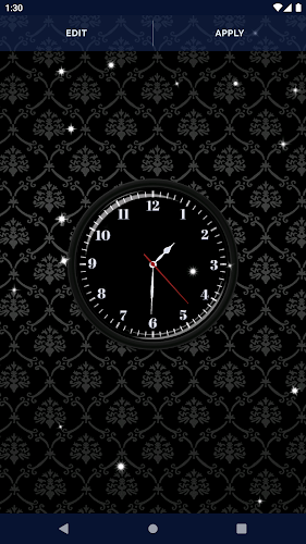 Black HD Clocks Live Wallpaper screenshot 7