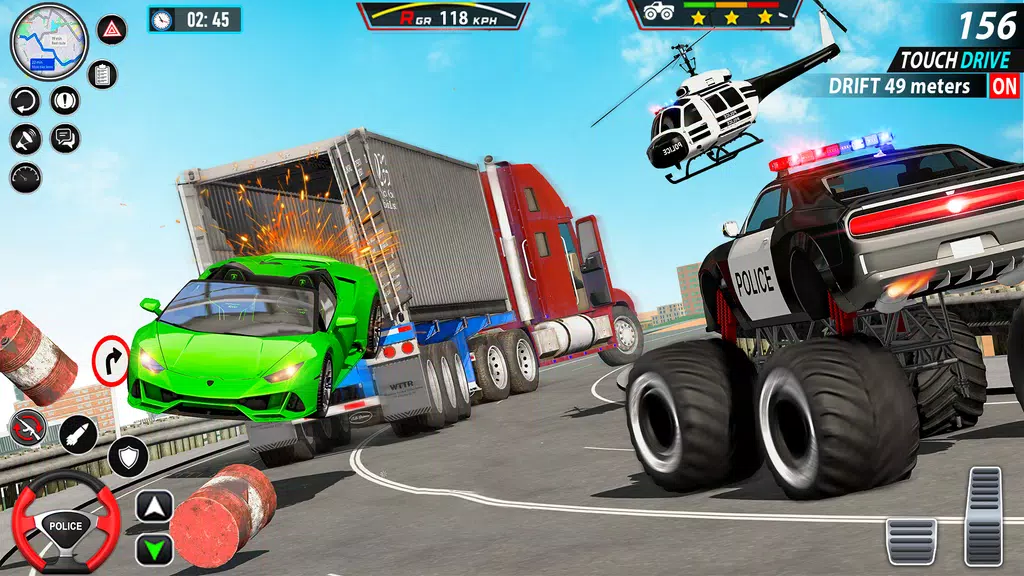 Police Monster Truck Car Games screenshot 2