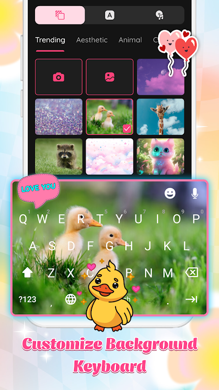 Cute Keyboard - Emoji Keyboard screenshot 2