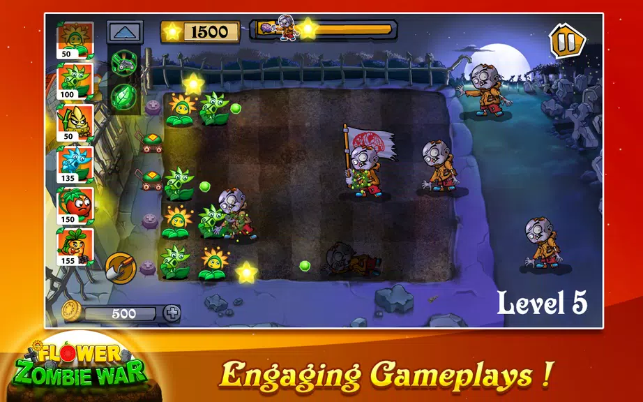 Flower Zombie War screenshot 2