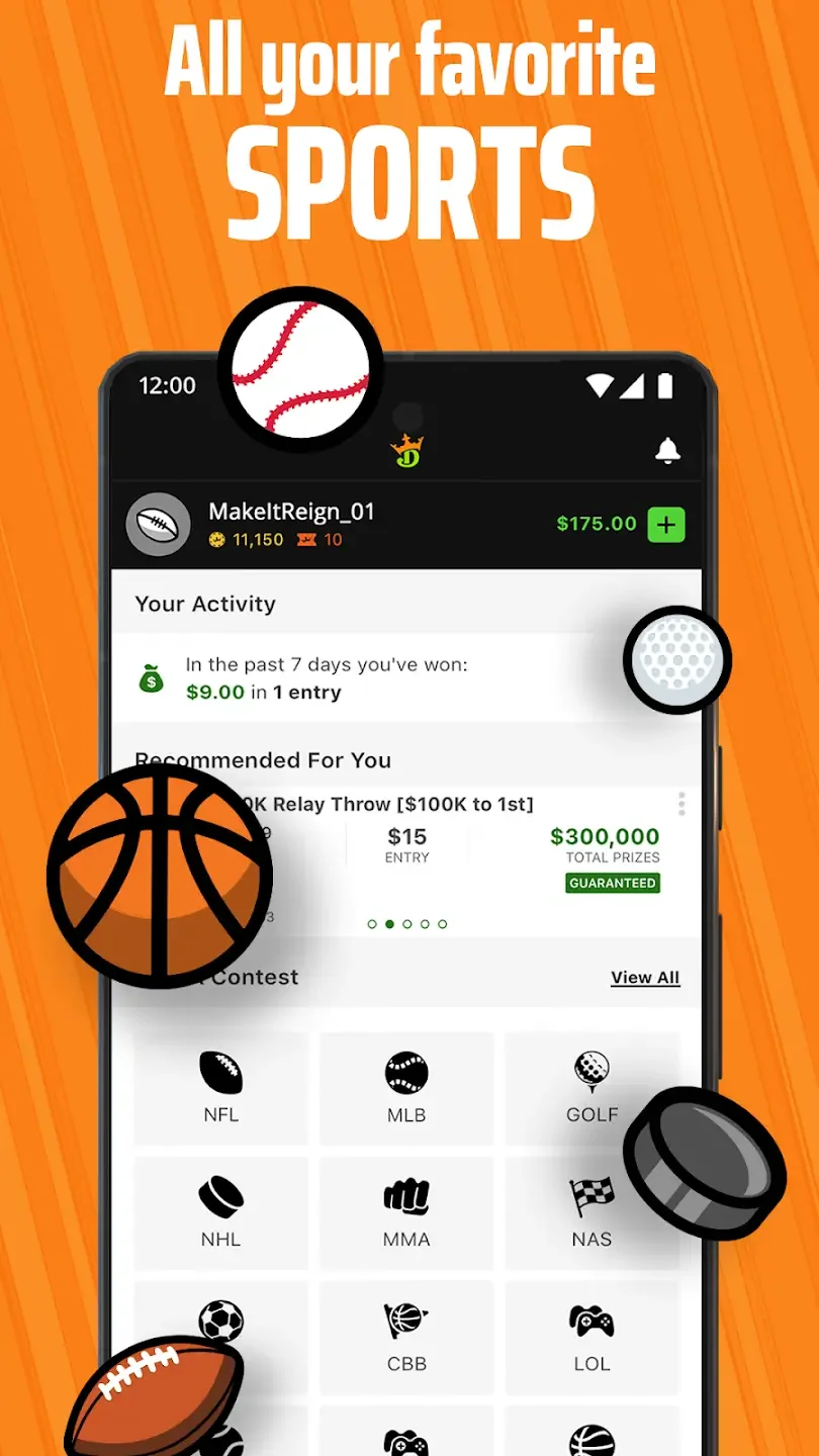 DraftKings Fantasy Sports screenshot 5