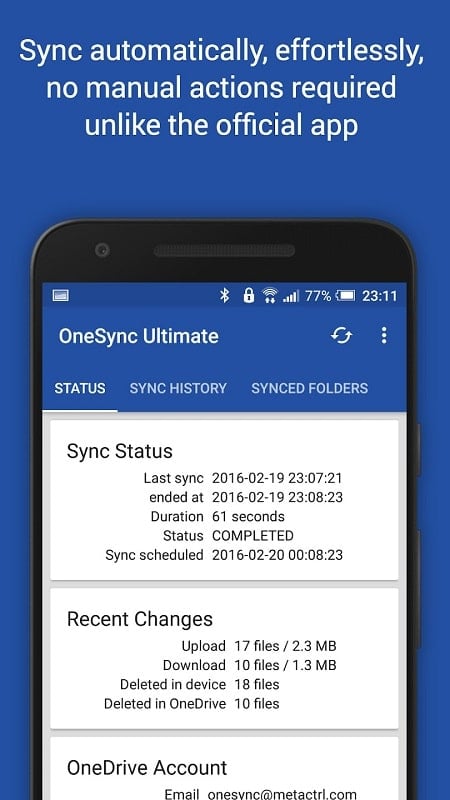 OneSync screenshot 3