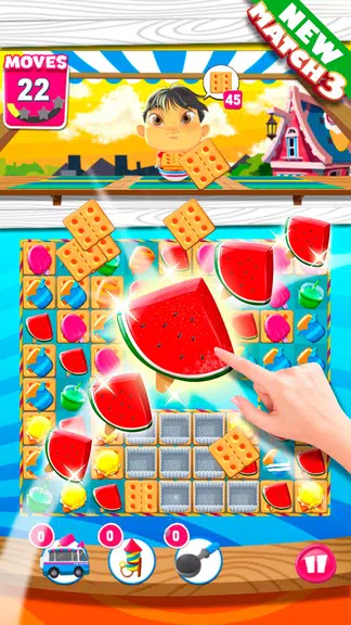 Ice Cream Match 3 Puzzle Game screenshot 1