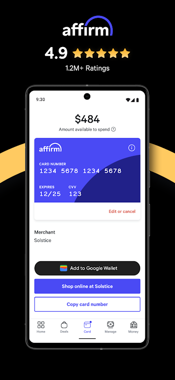 Affirm: Buy now, pay over time screenshot 1