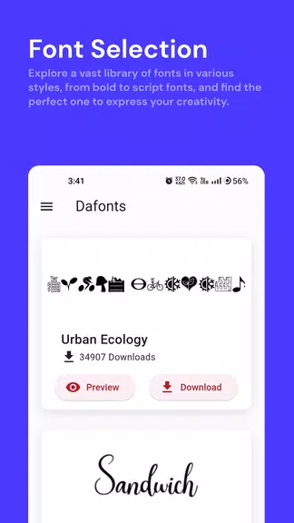 DaFont - Fonts Installer screenshot 1