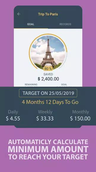 Savings Goal screenshot 3