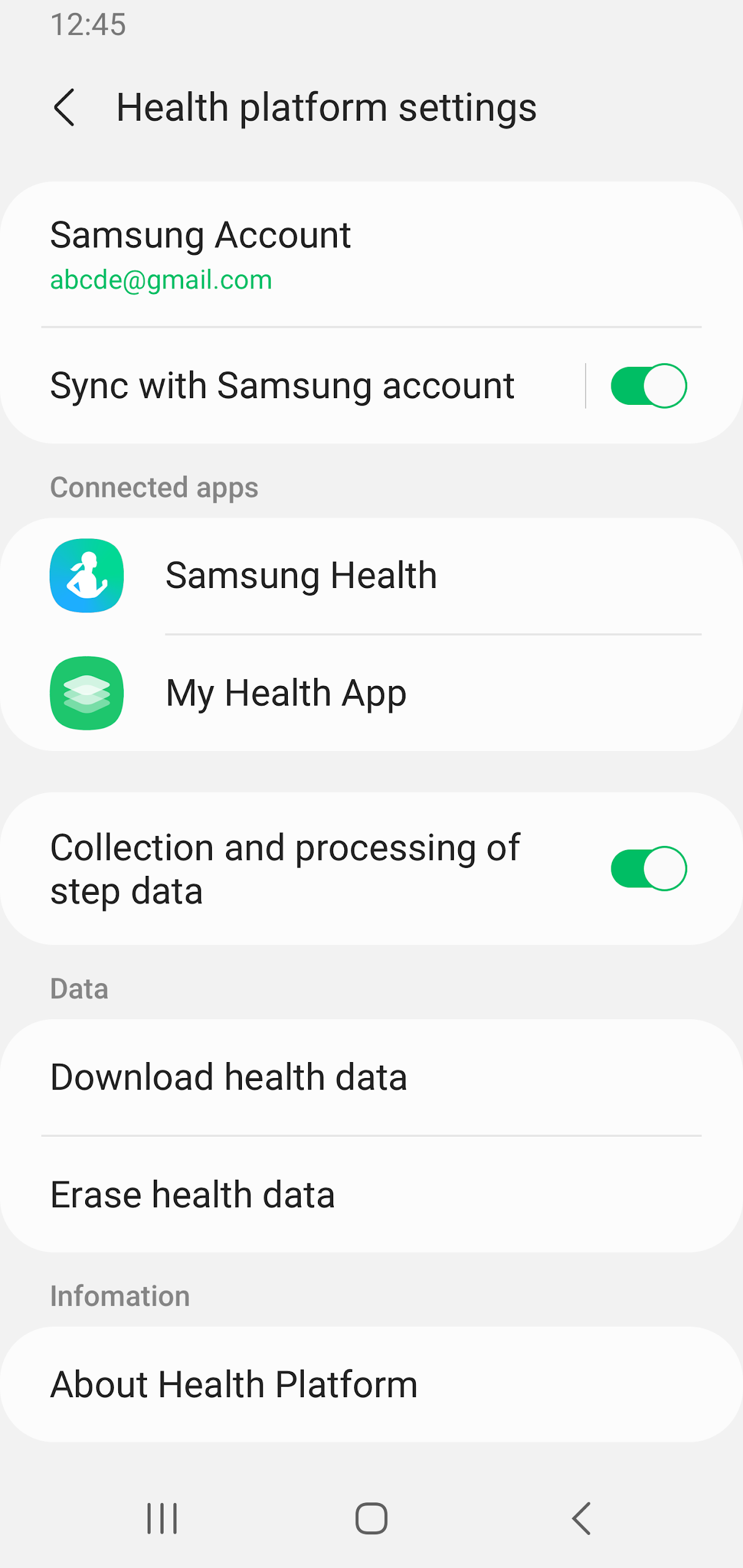 Health Platform screenshot 2