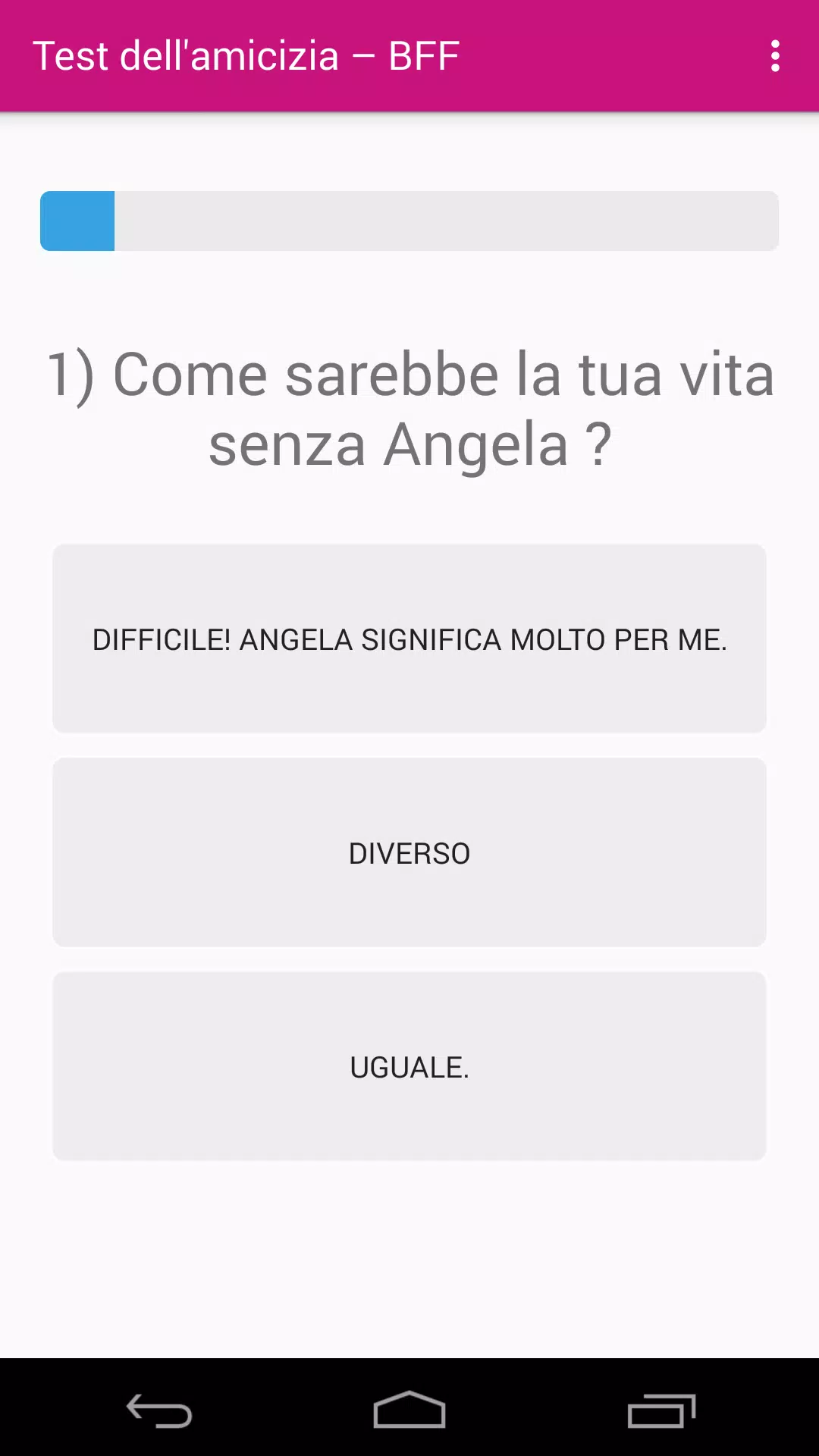 Test Amicizia : BFF Test screenshot 2